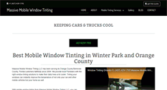 Desktop Screenshot of massivemobilewindowtinting.com