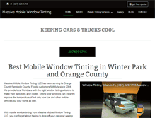 Tablet Screenshot of massivemobilewindowtinting.com